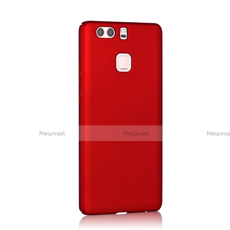 Hard Rigid Plastic Matte Finish Snap On Cover for Huawei P9 Red