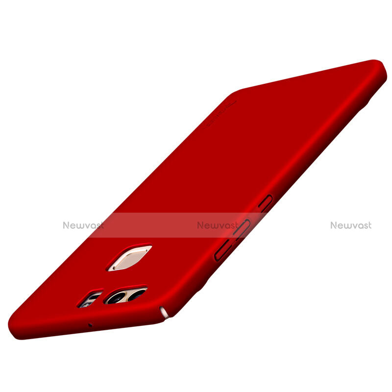 Hard Rigid Plastic Matte Finish Snap On Cover for Huawei P9 Red