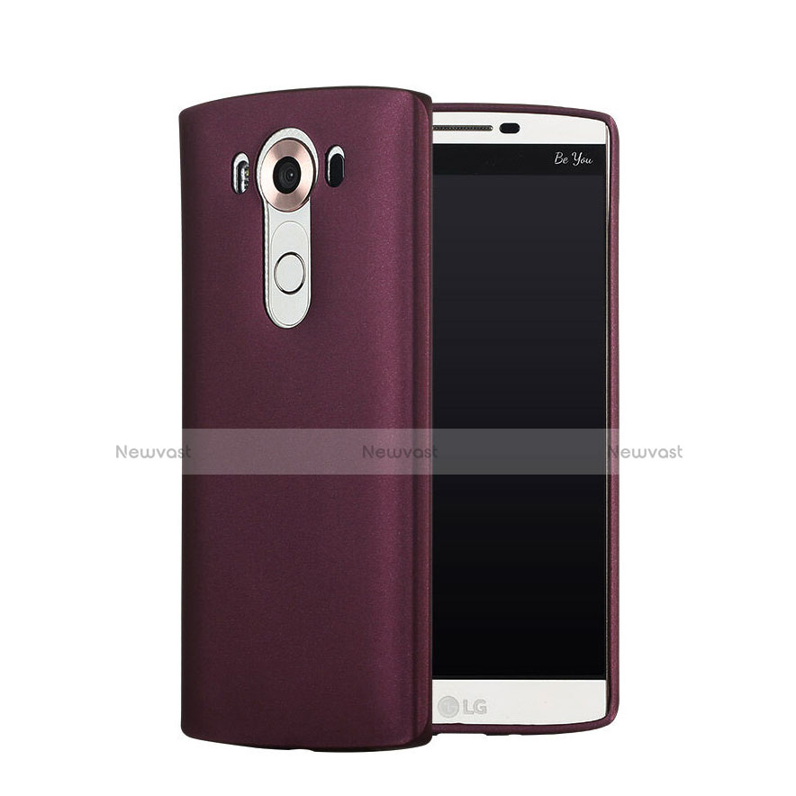 Hard Rigid Plastic Matte Finish Snap On Cover for LG V10 Red