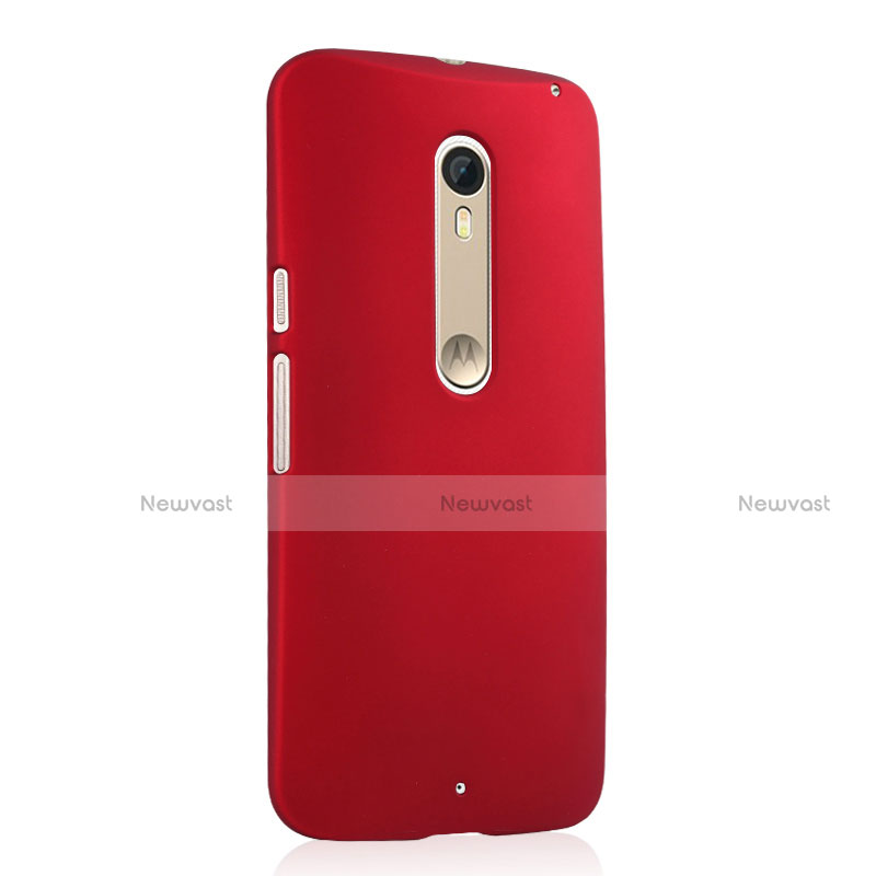 Hard Rigid Plastic Matte Finish Snap On Cover for Motorola Moto X Style Red