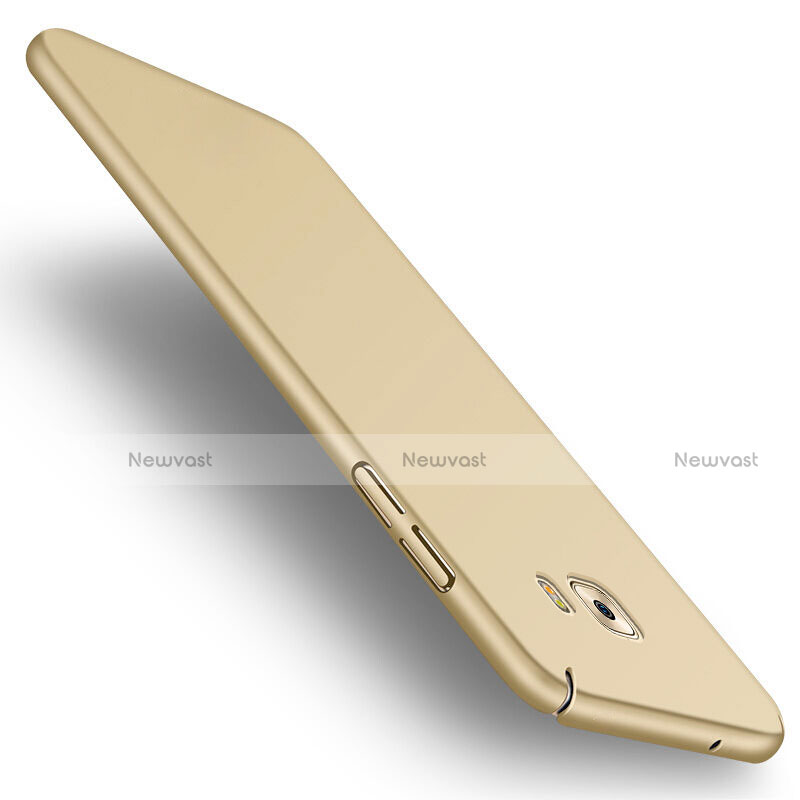 Hard Rigid Plastic Matte Finish Snap On Cover for Samsung Galaxy C9 Pro C9000 Gold