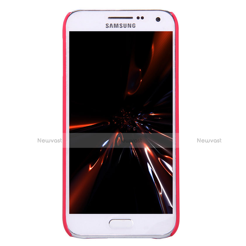 Hard Rigid Plastic Matte Finish Snap On Cover for Samsung Galaxy E5 SM-E500F E500H Red