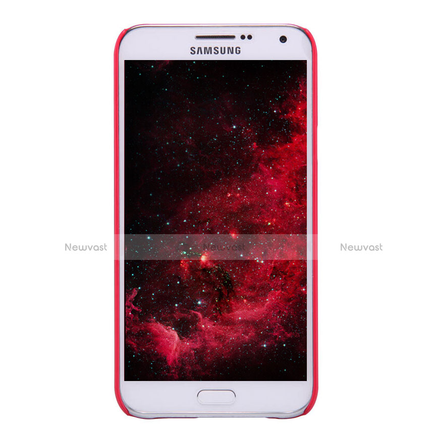 Hard Rigid Plastic Matte Finish Snap On Cover for Samsung Galaxy E7 SM-E700 E7000 Red