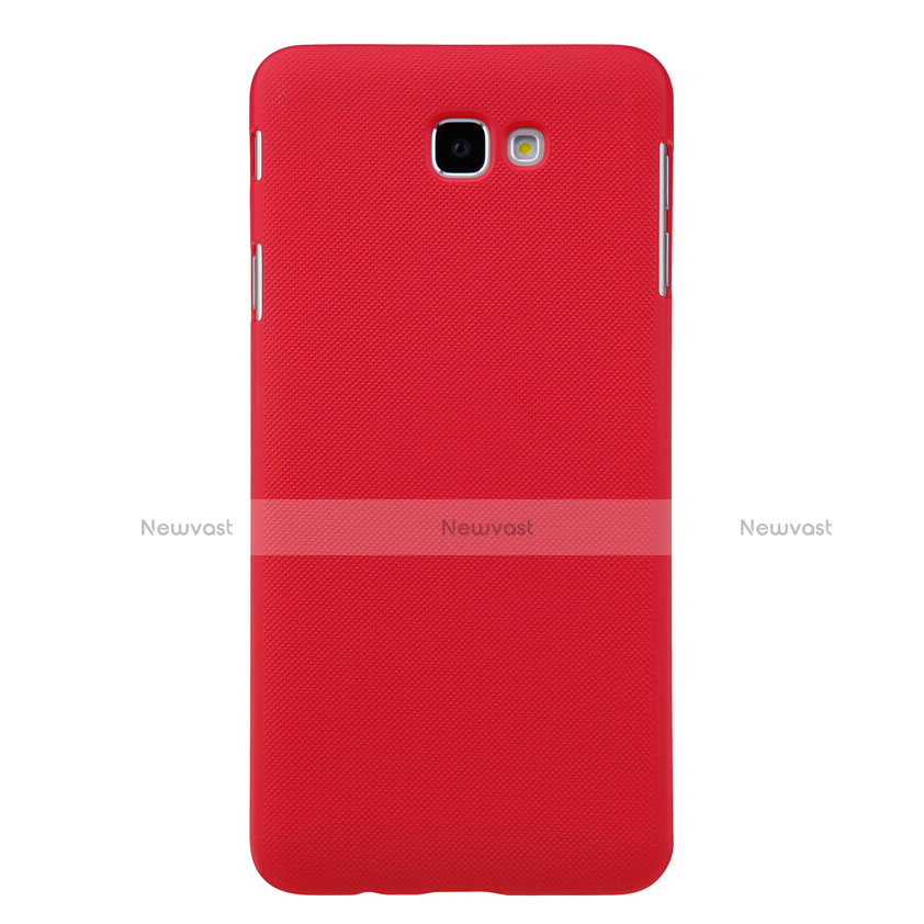 Hard Rigid Plastic Matte Finish Snap On Cover for Samsung Galaxy J5 Prime G570F Red