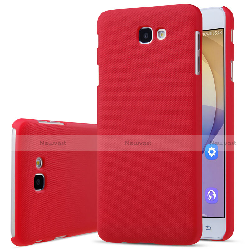 Hard Rigid Plastic Matte Finish Snap On Cover for Samsung Galaxy On5 (2016) G570 G570F Red