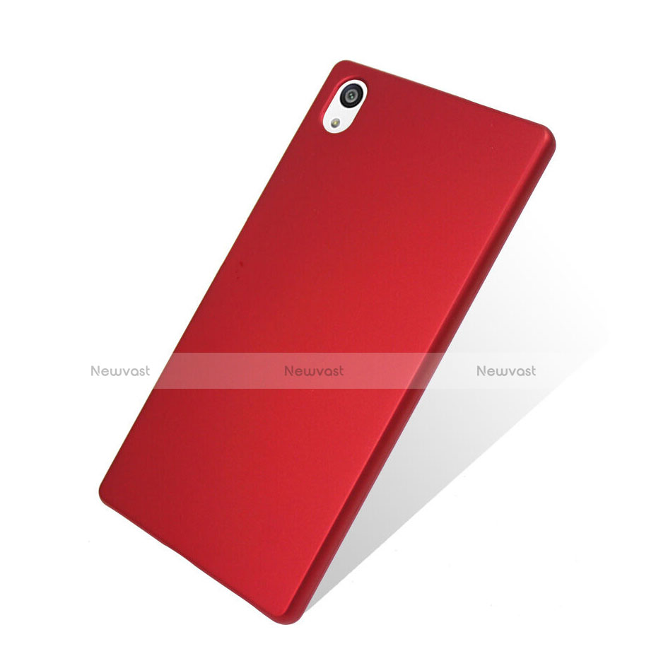 Hard Rigid Plastic Matte Finish Snap On Cover for Sony Xperia Z5 Red