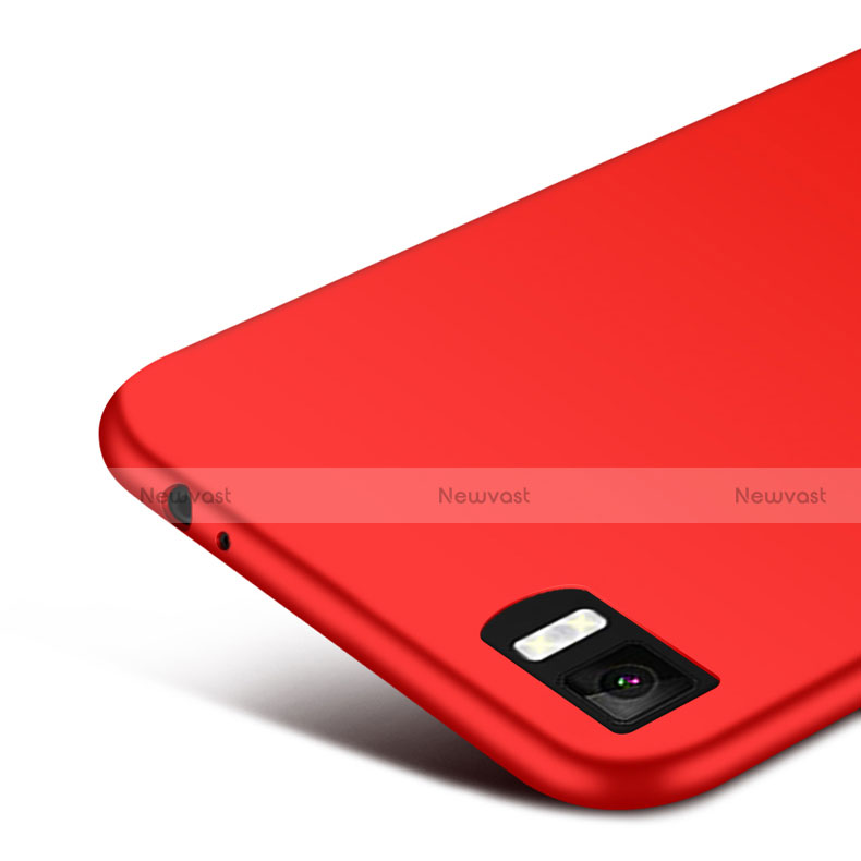 Hard Rigid Plastic Matte Finish Snap On Cover for Xiaomi Mi 3 Red