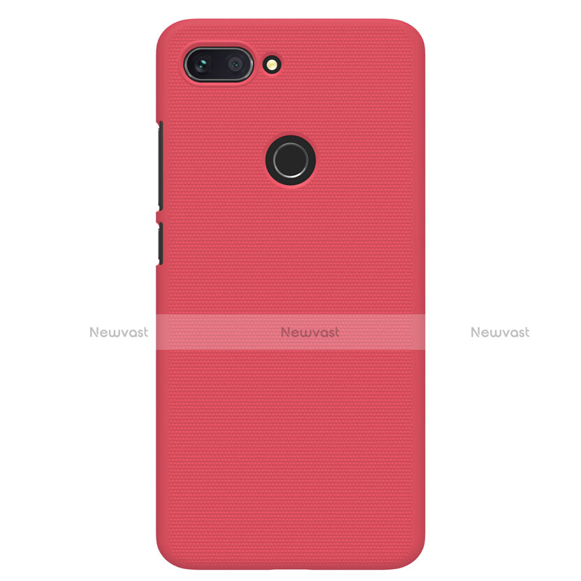 Hard Rigid Plastic Matte Finish Snap On Cover for Xiaomi Mi 8 Lite Red