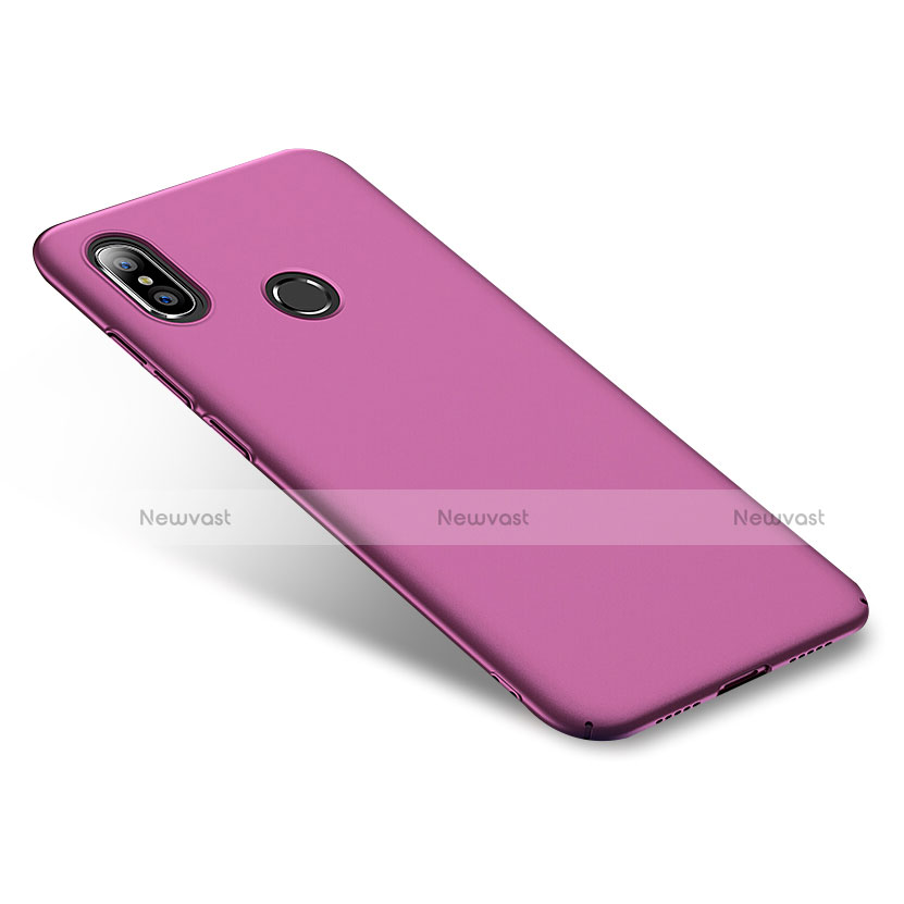 Hard Rigid Plastic Matte Finish Snap On Cover for Xiaomi Mi 8 Purple