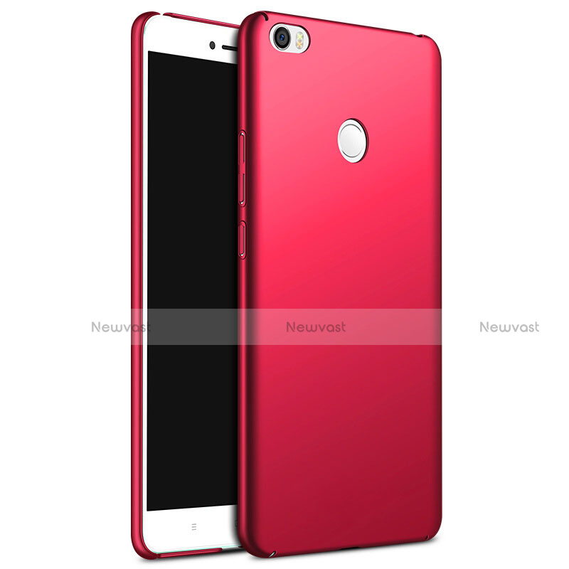 Hard Rigid Plastic Matte Finish Snap On Cover for Xiaomi Mi Max Red