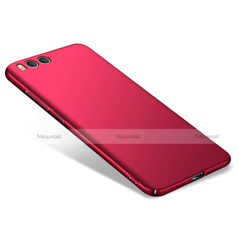 Hard Rigid Plastic Matte Finish Snap On Cover for Xiaomi Mi Note 3 Red