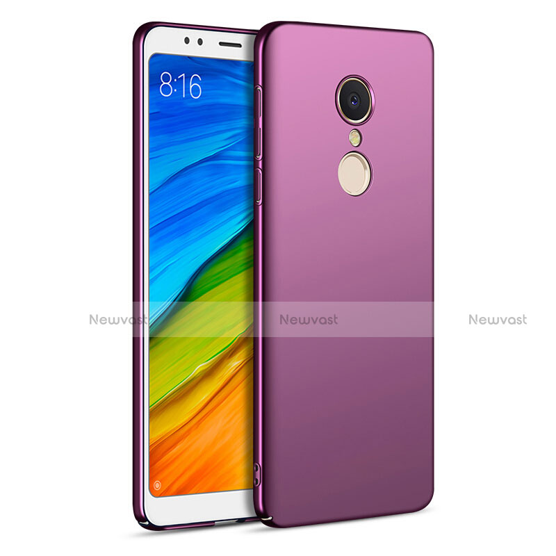 Hard Rigid Plastic Matte Finish Snap On Cover for Xiaomi Redmi 5 Purple