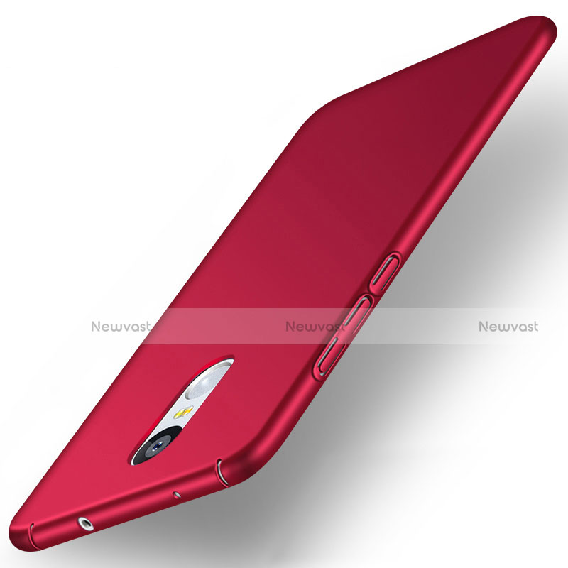 Hard Rigid Plastic Matte Finish Snap On Cover for Xiaomi Redmi Note 4 Standard Edition Red