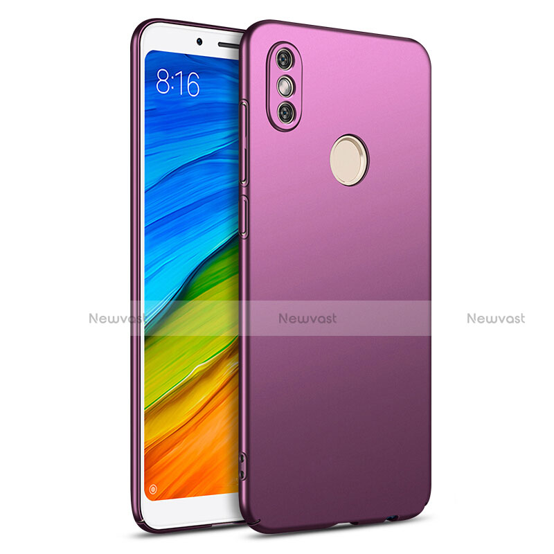 Hard Rigid Plastic Matte Finish Snap On Cover for Xiaomi Redmi Note 5 AI Dual Camera Purple