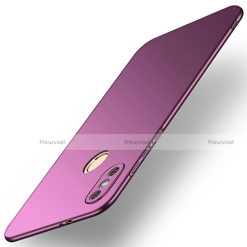 Hard Rigid Plastic Matte Finish Snap On Cover for Xiaomi Redmi Note 5 AI Dual Camera Purple