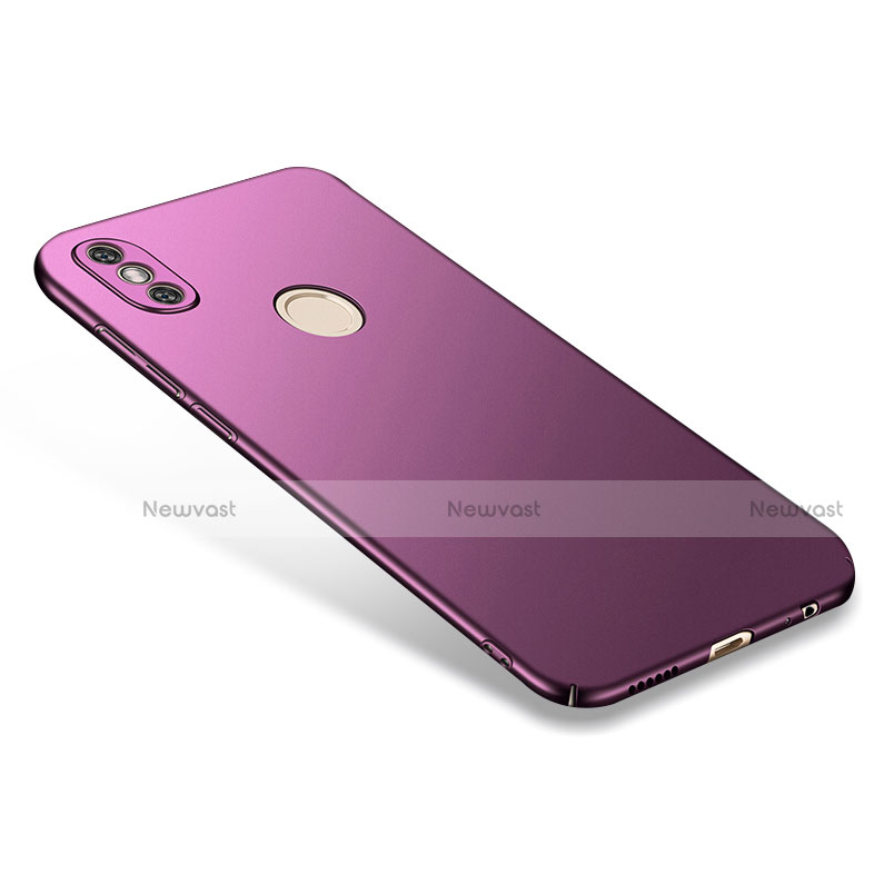 Hard Rigid Plastic Matte Finish Snap On Cover for Xiaomi Redmi Note 5 AI Dual Camera Purple