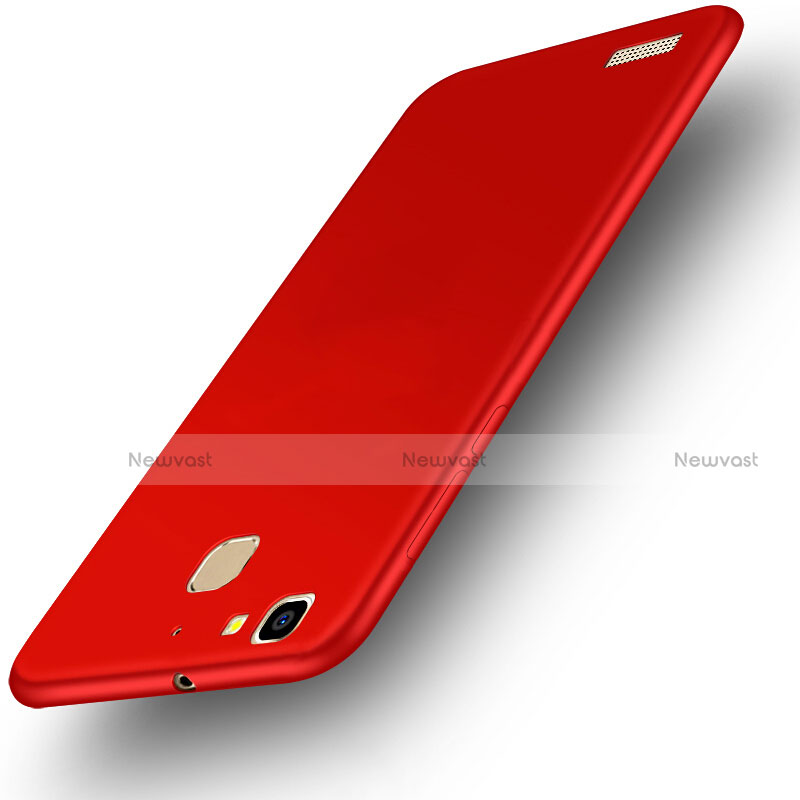 Hard Rigid Plastic Matte Finish Snap On Cover M01 for Huawei G8 Mini Red