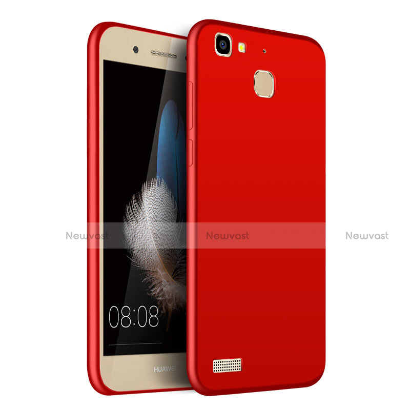 Hard Rigid Plastic Matte Finish Snap On Cover M01 for Huawei G8 Mini Red