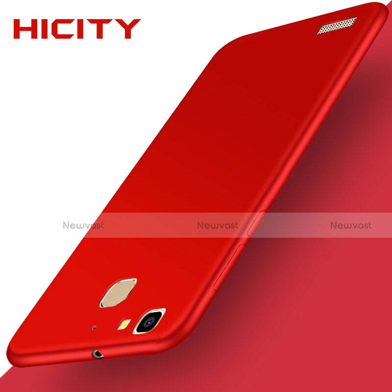 Hard Rigid Plastic Matte Finish Snap On Cover M01 for Huawei G8 Mini Red