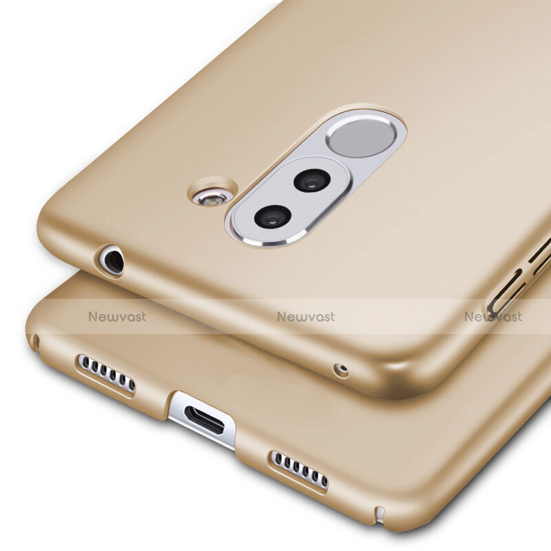 Hard Rigid Plastic Matte Finish Snap On Cover M01 for Huawei GR5 (2017) Gold