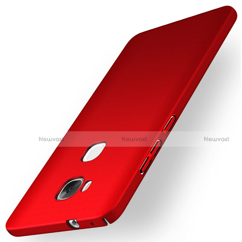 Hard Rigid Plastic Matte Finish Snap On Cover M01 for Huawei Honor 5X Red