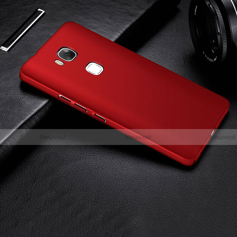 Hard Rigid Plastic Matte Finish Snap On Cover M01 for Huawei Honor 5X Red