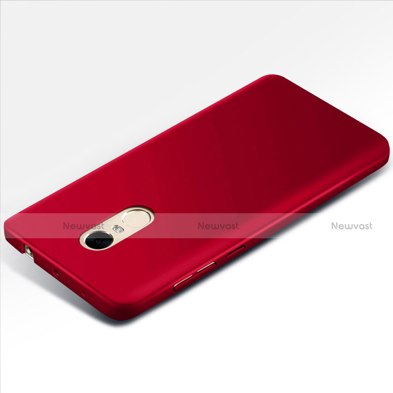 Hard Rigid Plastic Matte Finish Snap On Cover M01 for Xiaomi Redmi Note 4 Red