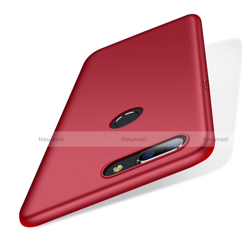 Hard Rigid Plastic Matte Finish Snap On Cover M02 for OnePlus 5T A5010 Red