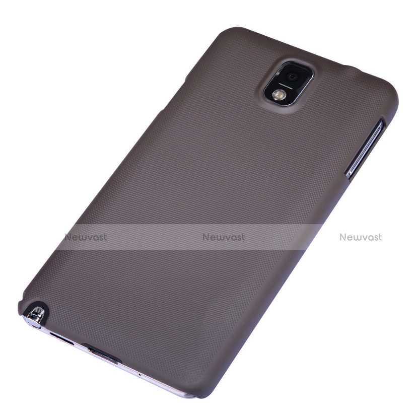 Hard Rigid Plastic Matte Finish Snap On Cover M02 for Samsung Galaxy Note 3 N9000 Brown