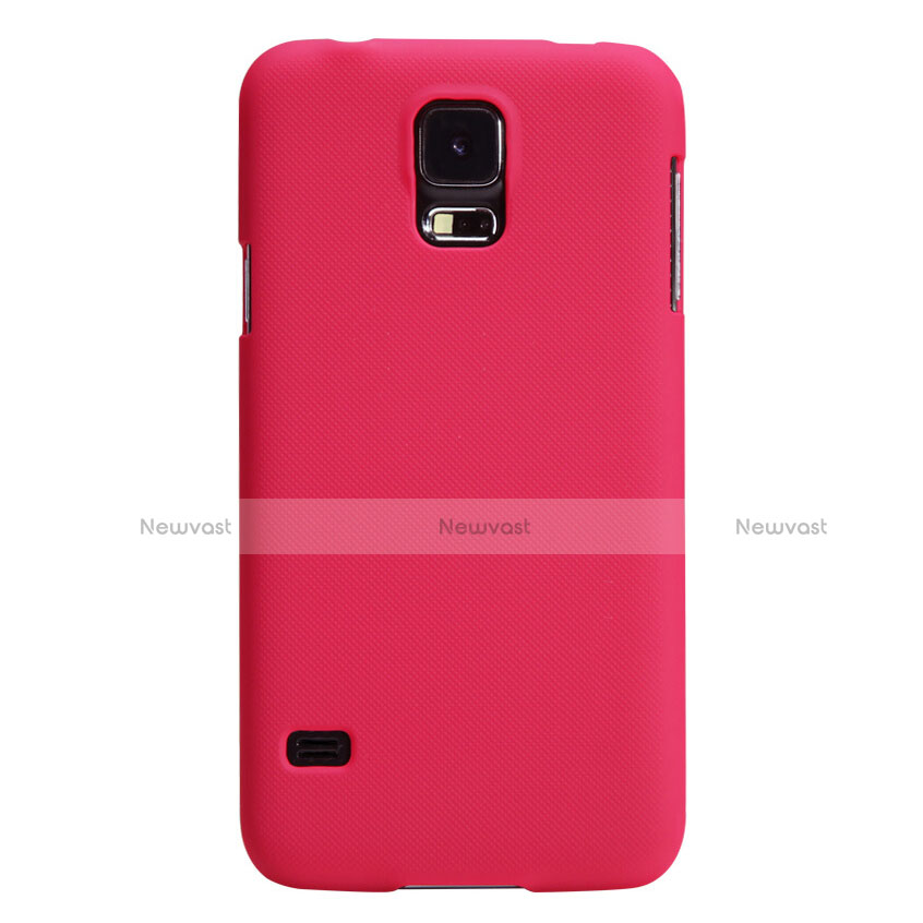 Hard Rigid Plastic Matte Finish Snap On Cover M02 for Samsung Galaxy S5 Duos Plus Red