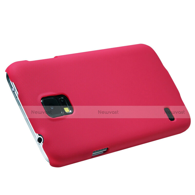 Hard Rigid Plastic Matte Finish Snap On Cover M02 for Samsung Galaxy S5 Duos Plus Red