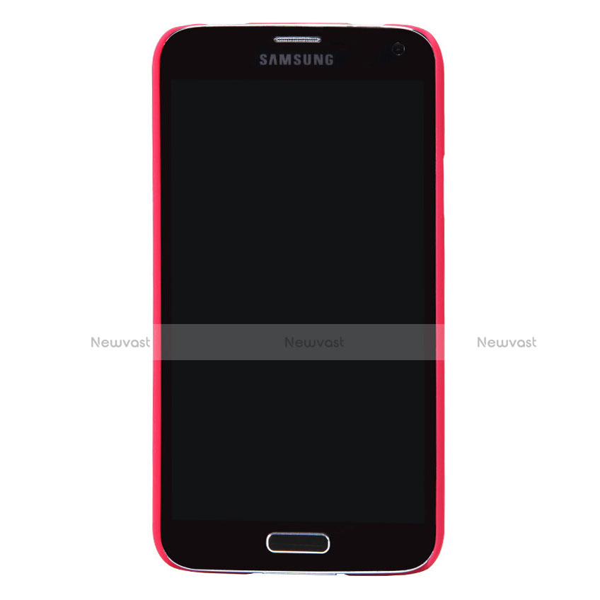 Hard Rigid Plastic Matte Finish Snap On Cover M02 for Samsung Galaxy S5 G900F G903F Red