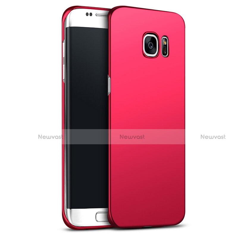 Hard Rigid Plastic Matte Finish Snap On Cover M02 for Samsung Galaxy S6 Edge+ Plus SM-G928F Red