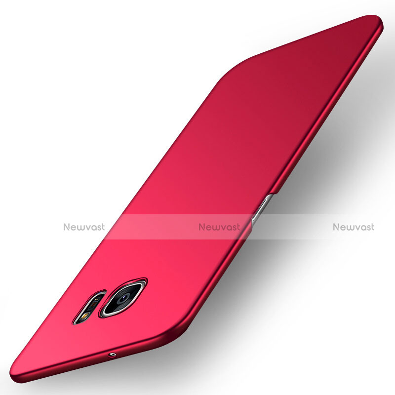 Hard Rigid Plastic Matte Finish Snap On Cover M02 for Samsung Galaxy S7 G930F G930FD Red