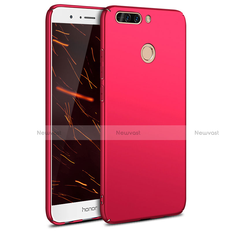 Hard Rigid Plastic Matte Finish Snap On Cover M03 for Huawei Honor 8 Pro Red