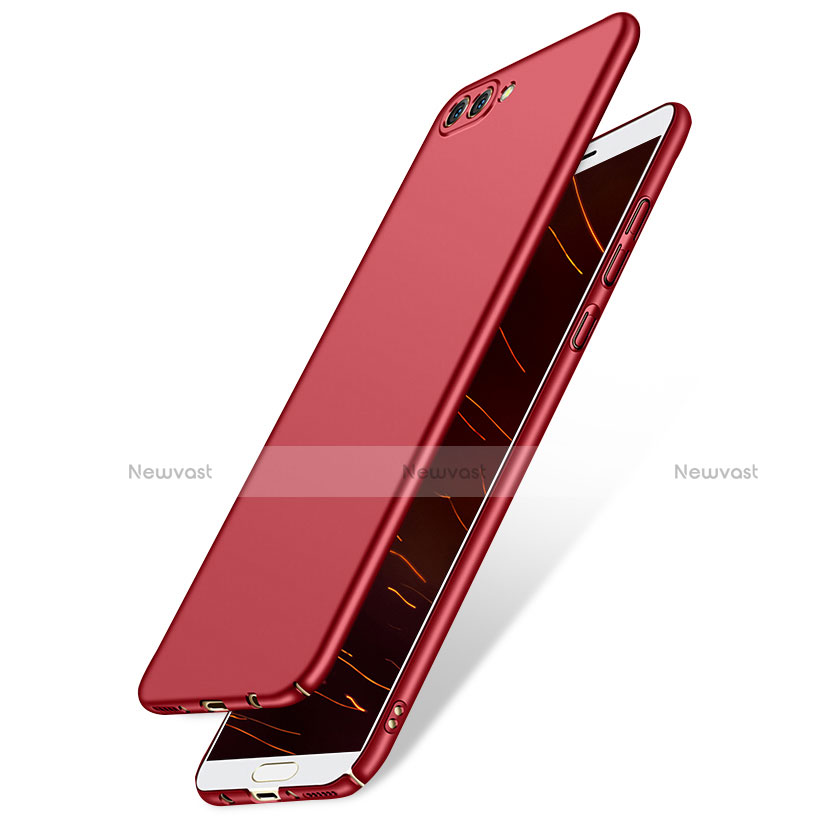 Hard Rigid Plastic Matte Finish Snap On Cover M03 for Huawei Honor V10 Red