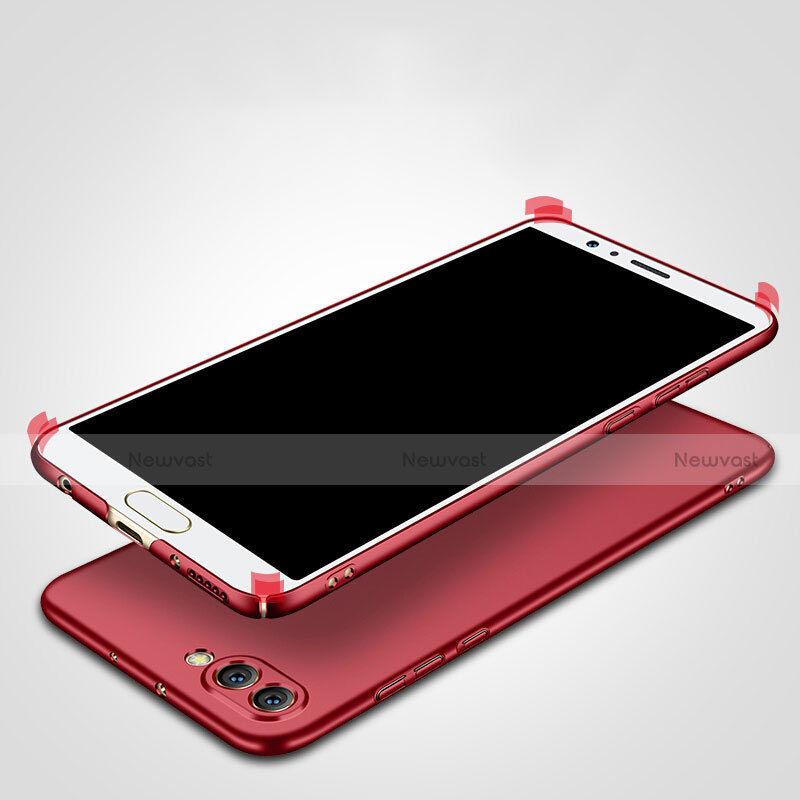 Hard Rigid Plastic Matte Finish Snap On Cover M03 for Huawei Honor V10 Red