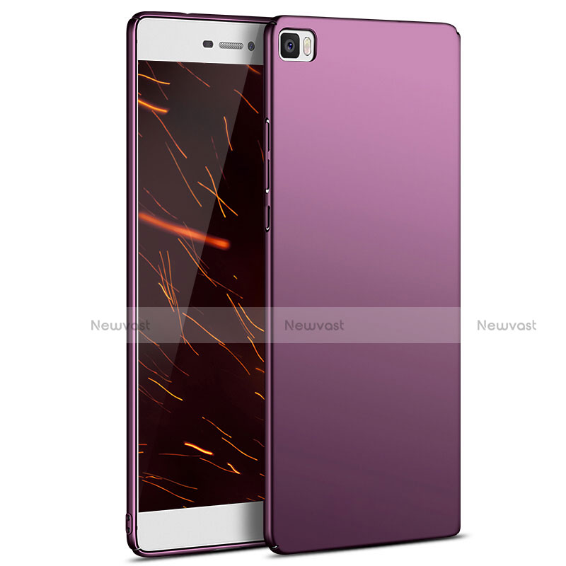 Hard Rigid Plastic Matte Finish Snap On Cover M03 for Huawei P8 Lite Purple