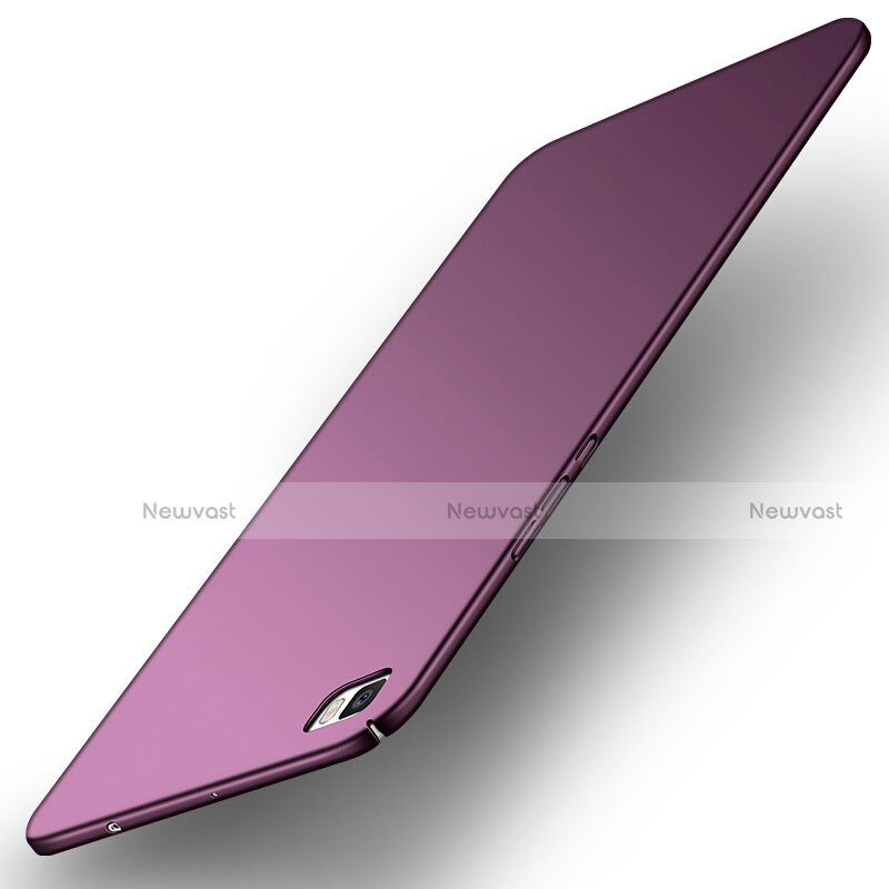 Hard Rigid Plastic Matte Finish Snap On Cover M03 for Huawei P8 Lite Purple