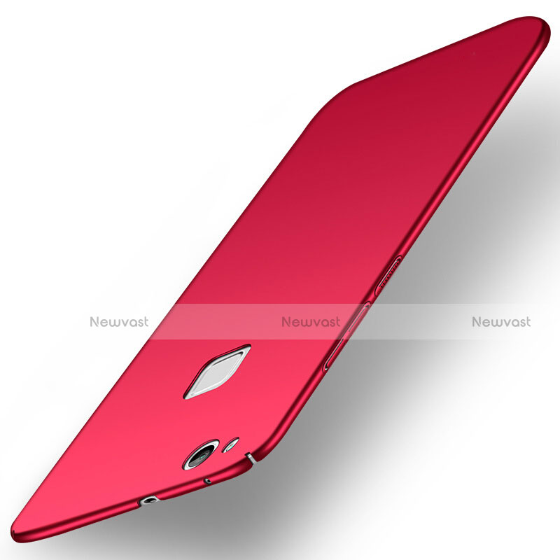 Hard Rigid Plastic Matte Finish Snap On Cover M04 for Huawei GR3 (2017) Red