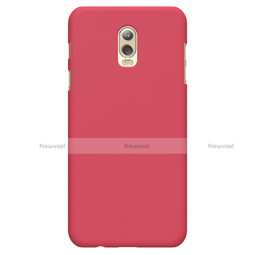 Hard Rigid Plastic Matte Finish Snap On Cover M04 for Samsung Galaxy J7 Plus Red