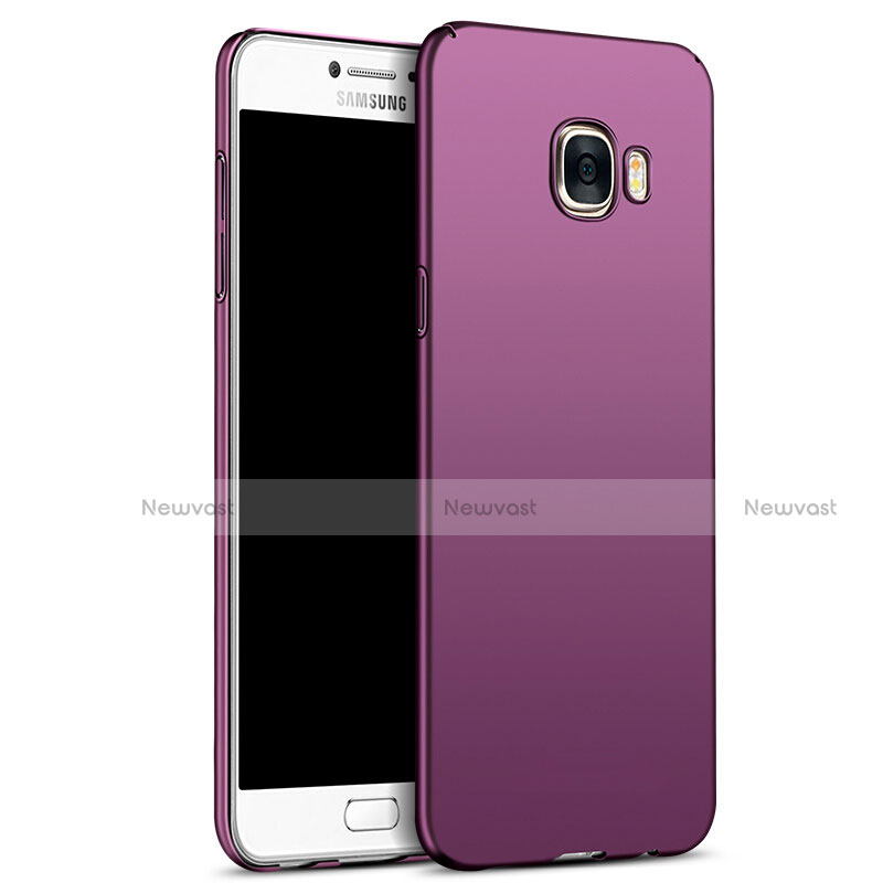 Hard Rigid Plastic Matte Finish Snap On Cover M05 for Samsung Galaxy C5 SM-C5000 Purple