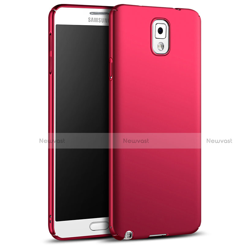 Hard Rigid Plastic Matte Finish Snap On Cover M05 for Samsung Galaxy Note 3 N9000 Red