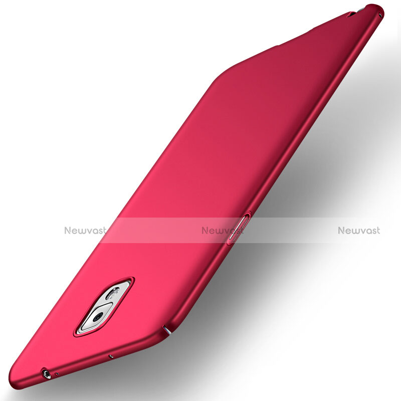 Hard Rigid Plastic Matte Finish Snap On Cover M05 for Samsung Galaxy Note 3 N9000 Red