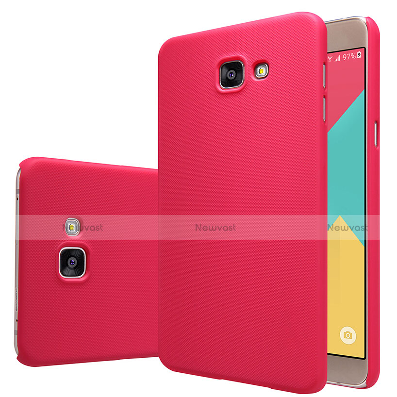 Hard Rigid Plastic Matte Finish Snap On Cover M06 for Samsung Galaxy A9 Pro (2016) SM-A9100 Red