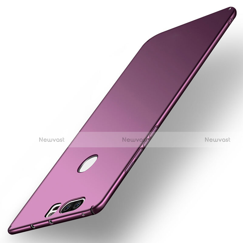 Hard Rigid Plastic Matte Finish Snap On Cover M07 for Huawei Honor V8 Purple