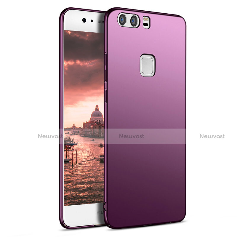 Hard Rigid Plastic Matte Finish Snap On Cover M09 for Huawei P9 Plus Purple