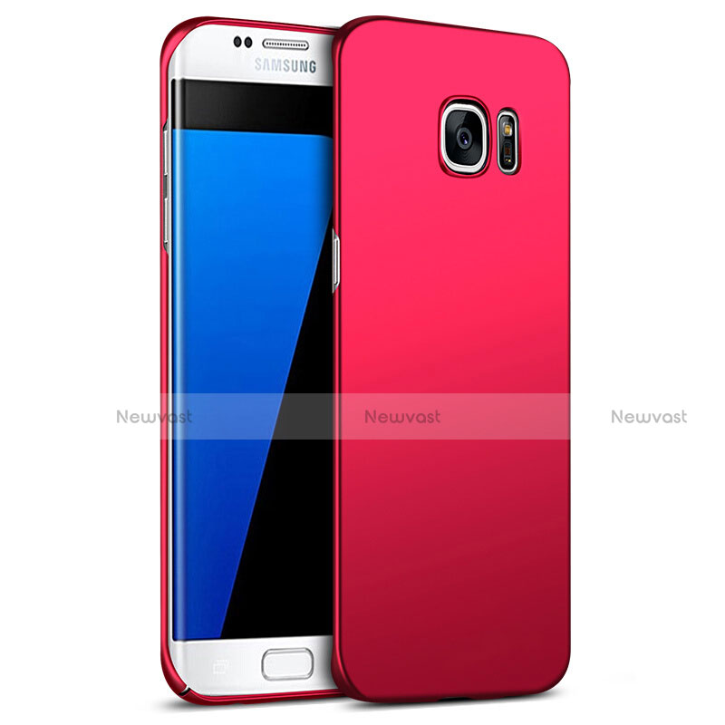 Hard Rigid Plastic Matte Finish Snap On Cover M09 for Samsung Galaxy S7 Edge G935F Red