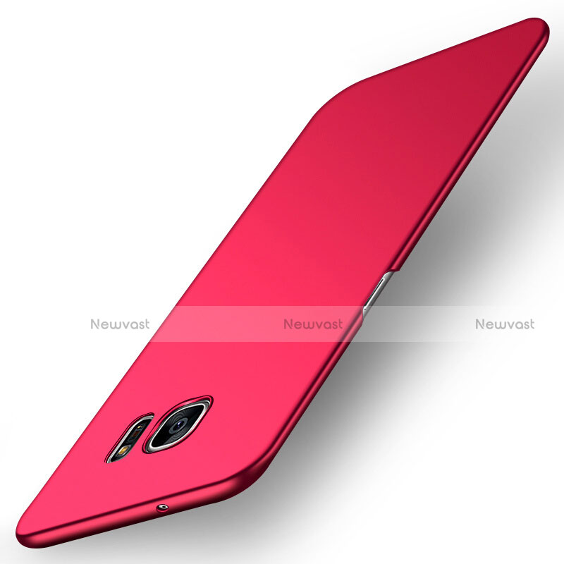 Hard Rigid Plastic Matte Finish Snap On Cover M09 for Samsung Galaxy S7 Edge G935F Red