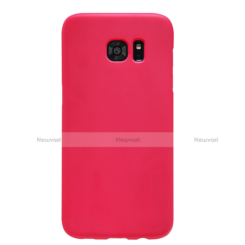 Hard Rigid Plastic Matte Finish Snap On Cover M10 for Samsung Galaxy S7 Edge G935F Red